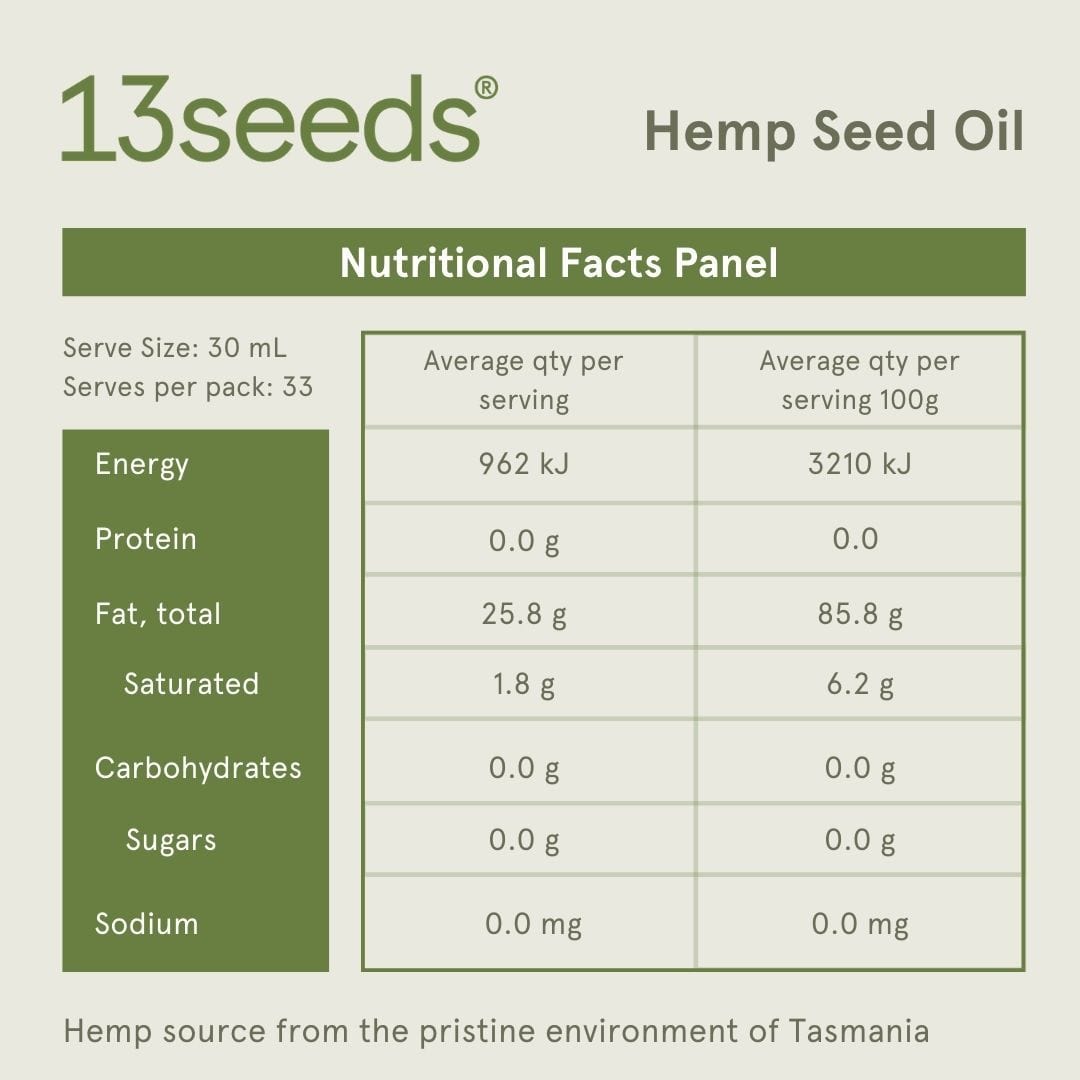 13 Seeds Hemp Farm Hemp Seed Oil Hemp Seed Oil 250ml 13 Seeds Hemp Farm Hemp Seed Oil Hemp Seed Oil 250ml