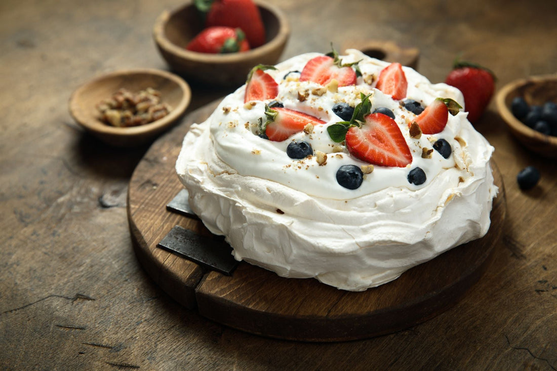 Easter Pavlova with Hemp & Berry Topping