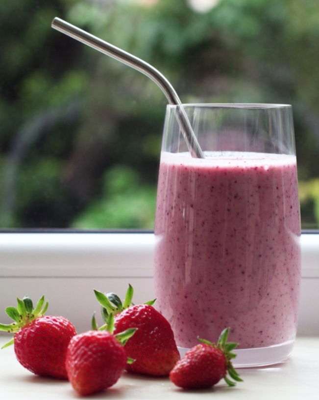 Strawberry Hemp Smoothie - 13 Seeds Hemp Farm